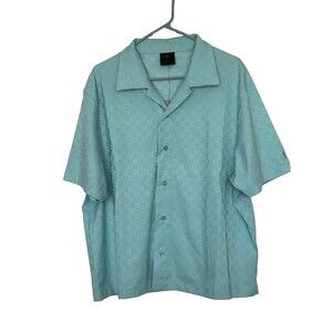 Nike Brand Michael Jordan Essentials #23 Men's Button shirt Teal Green Color L